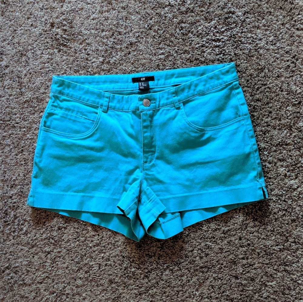Teal H&M shorts